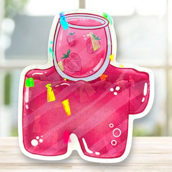 Red Jelly Impostor Holosticker