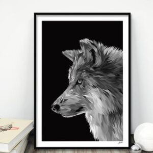 wolfshop Wolf Print Art